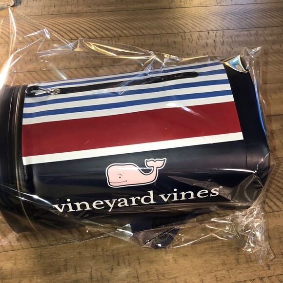 Vineyard Vines 🐳 10 can Cooler Padded Adj. Shoulder Strap beach 🏖 it stay cool - Picture 16 of 17